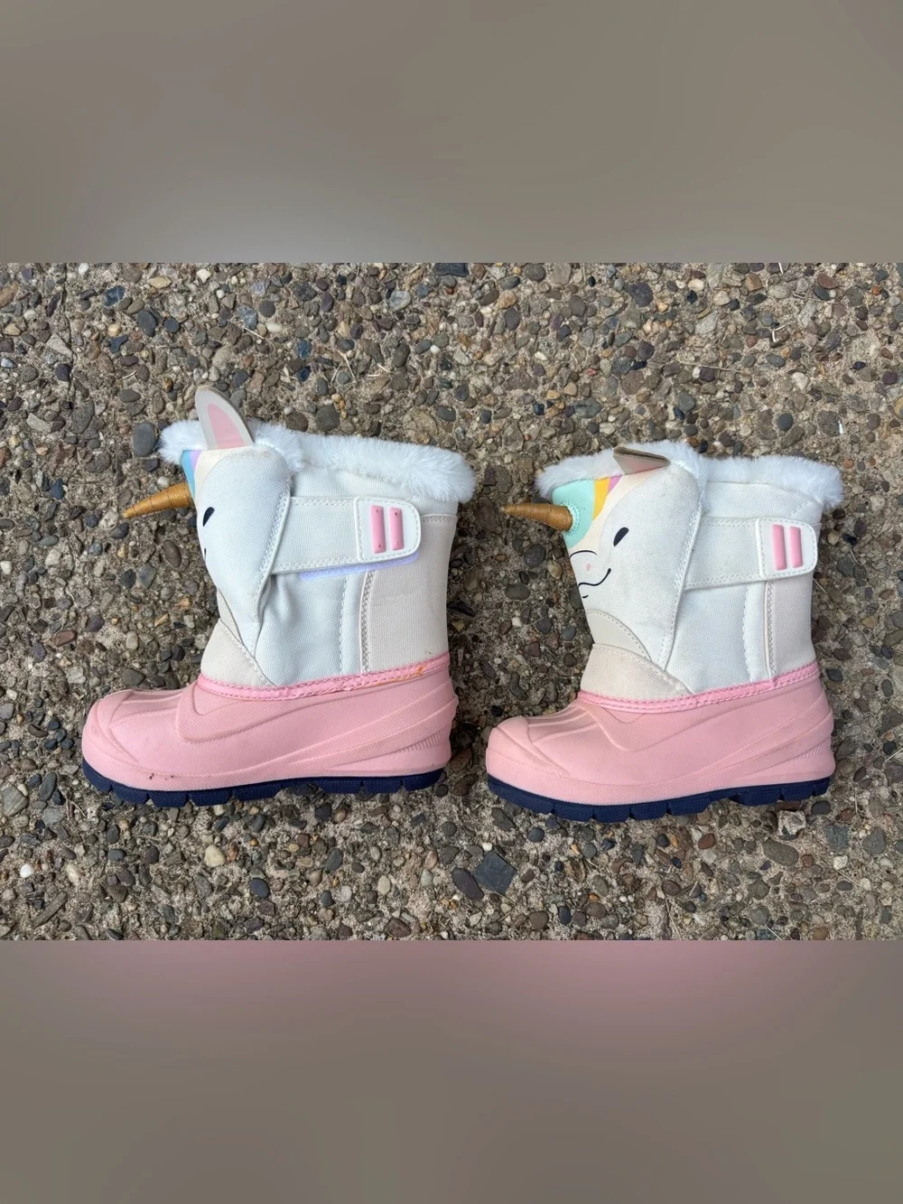 Cat & Jack Toddler Frankie Unicorn Winter Boots size 9